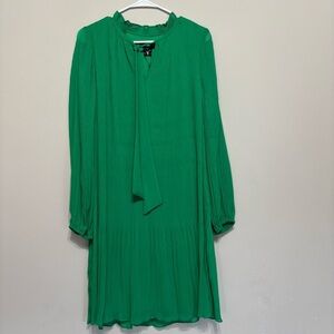DKNY Vibrant Green Long Sleeve Dress